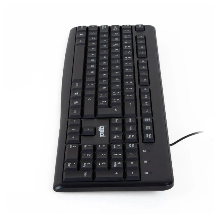 iggual teclado estandar ck-basic2-105t negro