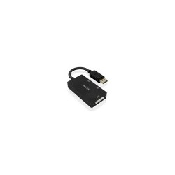 cable conversor aisens displayport v1.2 a vga/dvi/hdmi 4k negro 15cm