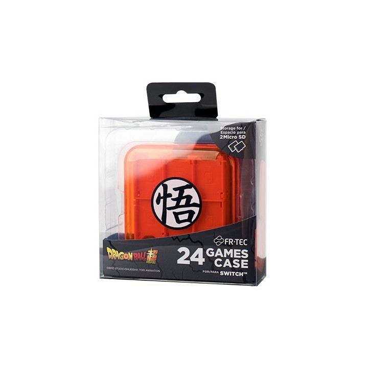 caja transporte fr-tec switch dragon ball super almacena hasta 24 juegos y 2 micro sd