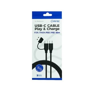 cable play   charge fr-tec ps5 usb-c  3m usbc a usbc adap usba 3m