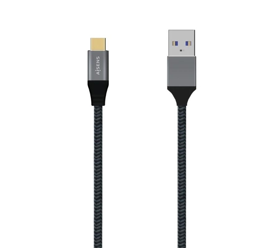 aisens cable usb 3.1 gen2 alu 3a cm-am gris 2.0m
