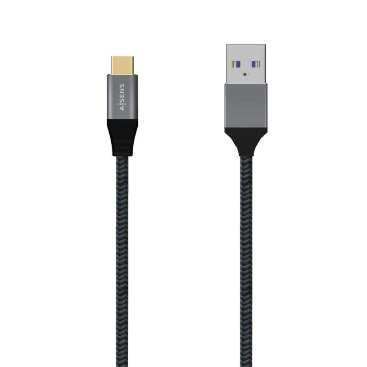 aisens cable usb 3.1 gen2 alu 3a cm-am gris 2.0m