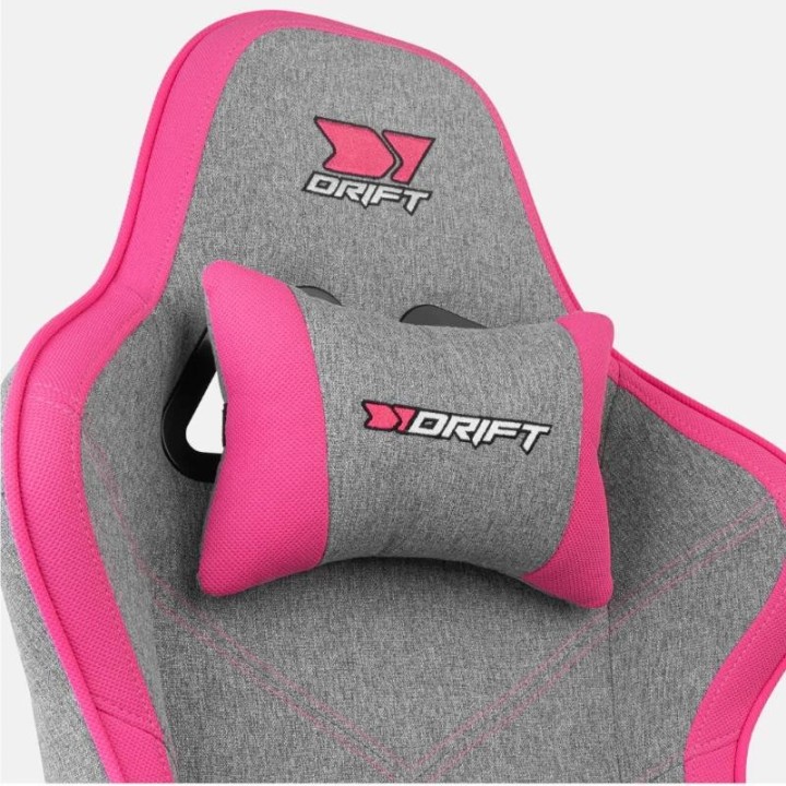 drift silla gaming dr90 pro gris/rosa