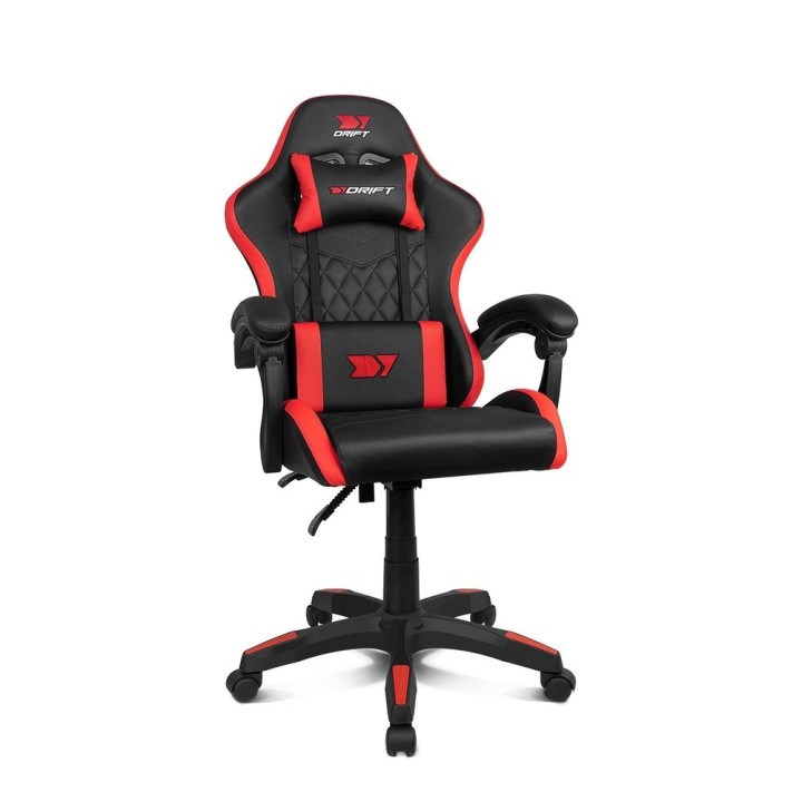 silla gaming drift dr35 black-red peso soportado 100kg reposabrazos acolchado