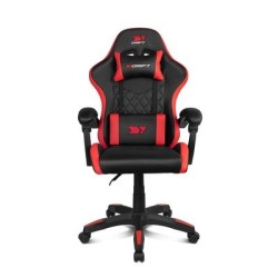 silla gaming drift dr35 black-red peso soportado 100kg reposabrazos acolchado