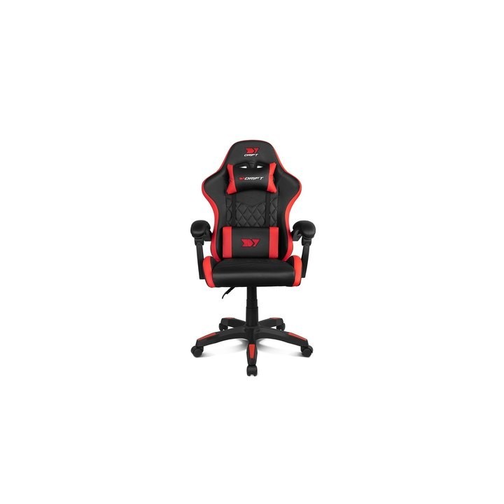 silla gaming drift dr35 black-red peso soportado 100kg reposabrazos acolchado