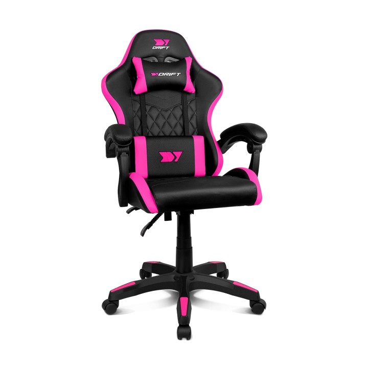 silla gaming drift dr35 black-fucsia peso soportado 100kg reposabrazos acolchado