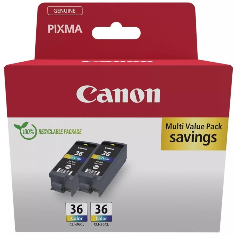 canon multipack canon cli - 36 c - m - y 2 unidades