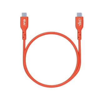 cable carga 240w club3d certificado usb2 tipo-c 1m usb-if datos 480mb  pd 240w(48v 5a) epr m m 1m