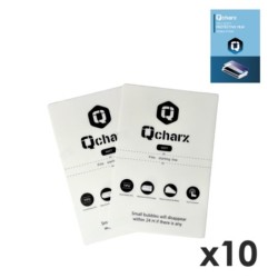 qcharx international laminas de proteccion frontales qcharx hidrogel mate anti huellas para qx1 10 u