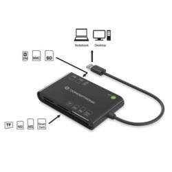 conceptronic lector de tarjetas externo conceptronic usb 2.0 - lector dnie 3.0