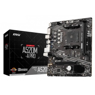 msi placa base a520m-a pro matx am4