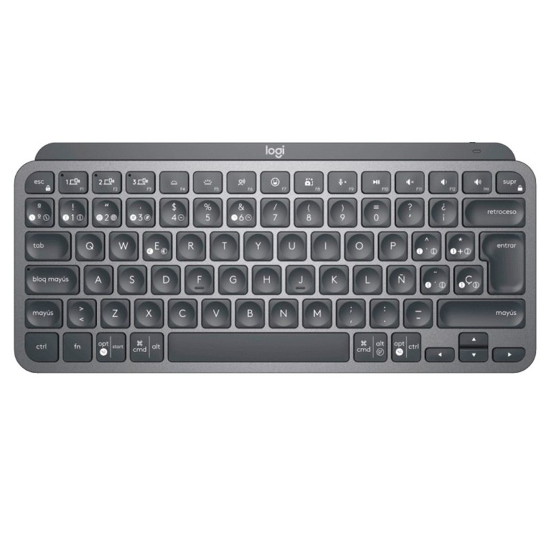 logitech teclado logitech mx keys mini grafito wireless inalambrico