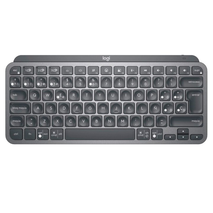 logitech teclado logitech mx keys mini grafito wireless inalambrico