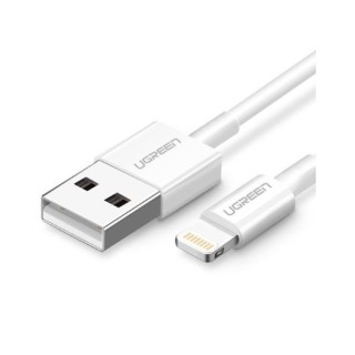 cable ugreen usb-a male a lightning mfi 1m white mfi apple cable usb-a to lightning cable 1m