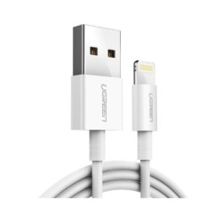 cable ugreen usb-a male a lightning mfi 1m white mfi apple cable usb-a to lightning cable 1m