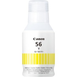 canon botella tinta canon gi - 56y amarillo 135ml 14881 paginas