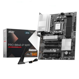 msi placa msi pro b840-p wifi,amd,am5,b840,4ddr5,usb type-c,wifi,aura,atx