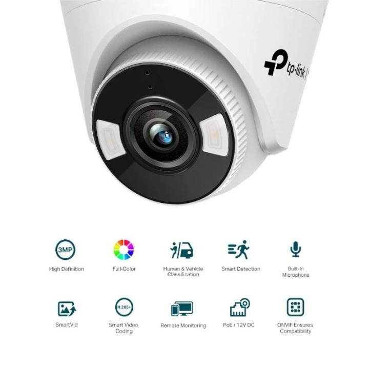 vigi camara ip turret c430 3mp plast full-color 2.