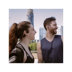 auriculares hune conduccion aerea azul oceano bt ipx4 110mah 17 horas bolsa de transporte