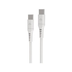 cable hune eco usb-c a usb-c 300cm blanco nieve 3a 60w carga y sincroniza