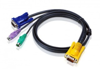 aten cable kvm ps/2 con sphd 3 en 1 de 3 m