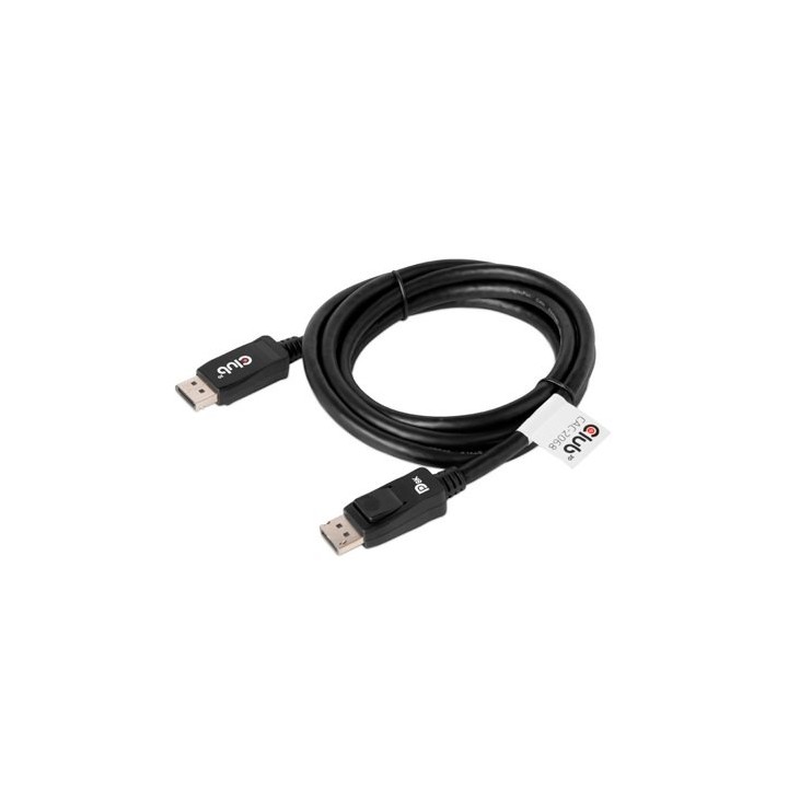cable club3d displayport 1.4 2m dp 1.4 hbr3 m m 28awg  2m 8k60hz  vesa certificado