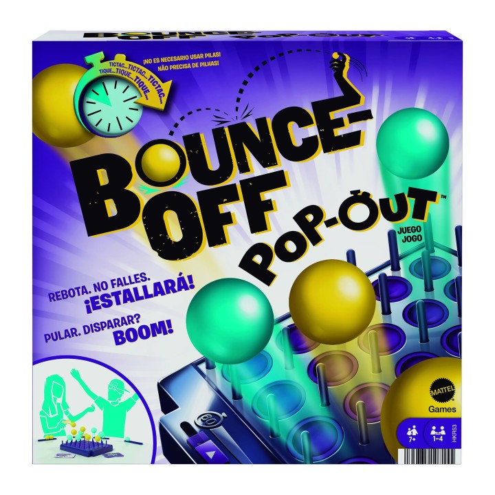mattel juego de mesa mattel bounce off pop - out