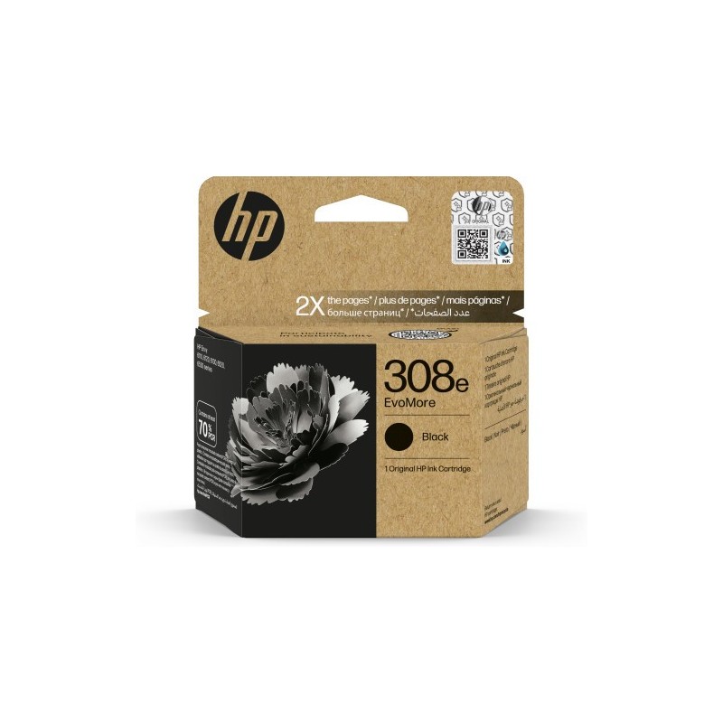 hp hp cartucho de tinta original evomore 308e negra