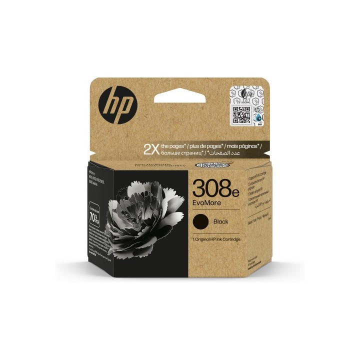 hp hp cartucho de tinta original evomore 308e negra