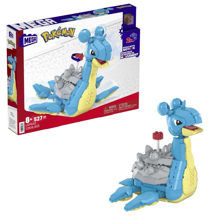 mattel figura mattel mega construx pokemon lapras 527 piezas