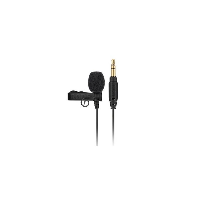 microfono rode lavalier go black jack 3.5mm trs 110db omnidirectional