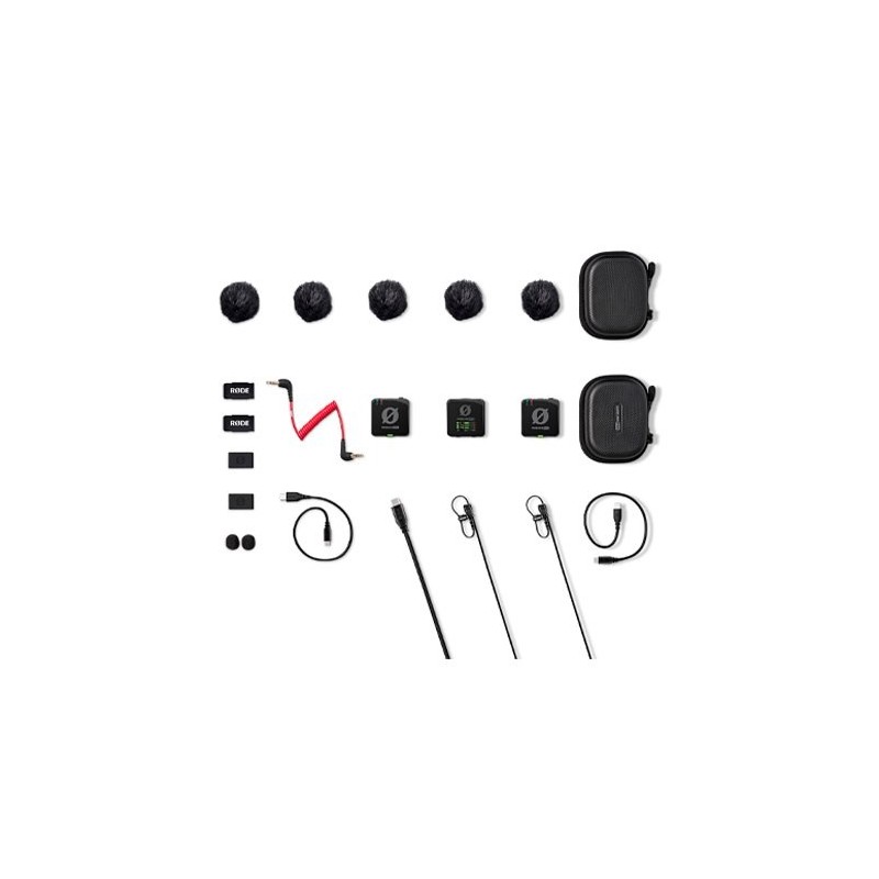 microfono rode wireless pro usb-c trs 20hz omnidirectional alcance 260m