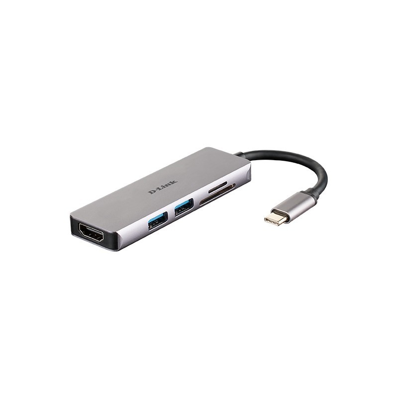 d-link dub-m530 hub hdmi/2usb 3.0/usb-c/sd/microsd