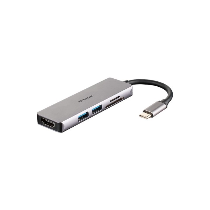 d-link dub-m530 hub hdmi/2usb 3.0/usb-c/sd/microsd