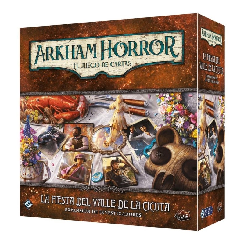 juegos juego de mesa arkham horror lcg la fiesta del valle de la cicuta expansion investigadores eda