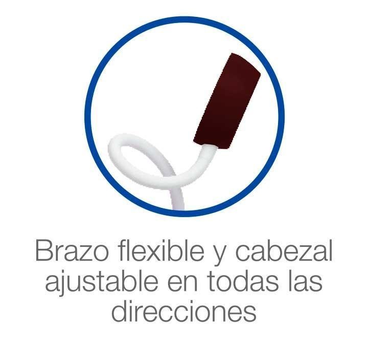 lampara flexo oxford click led negro