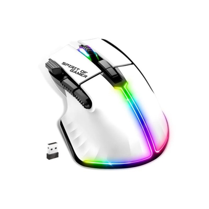 spirit of gamer raton inalambrico pro m5 white
