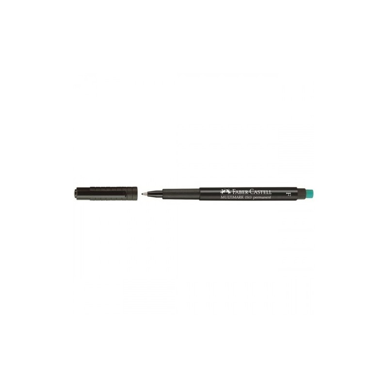 faber-castell marcador permanente multimark punta fina negro faber castell 151399  pack: 10 unidades