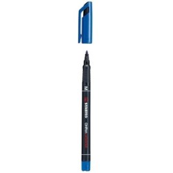 stabilo marcador permanente punta media ohpen universal 1mm. azul stabilo 843/41  pack: 10 unidades