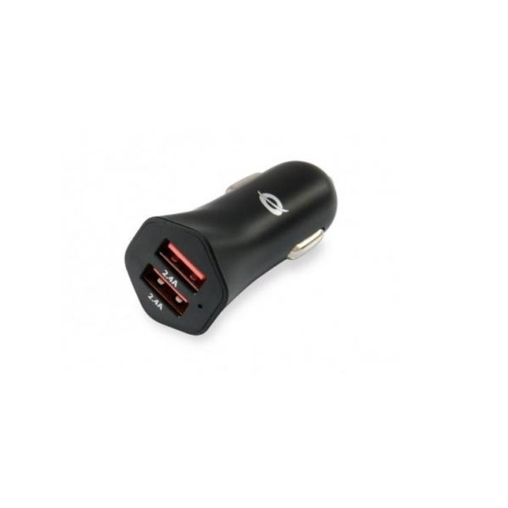 conceptronic cargador coche conceptronic carden04b 2 puertos usb tipo a 4.8a 24w