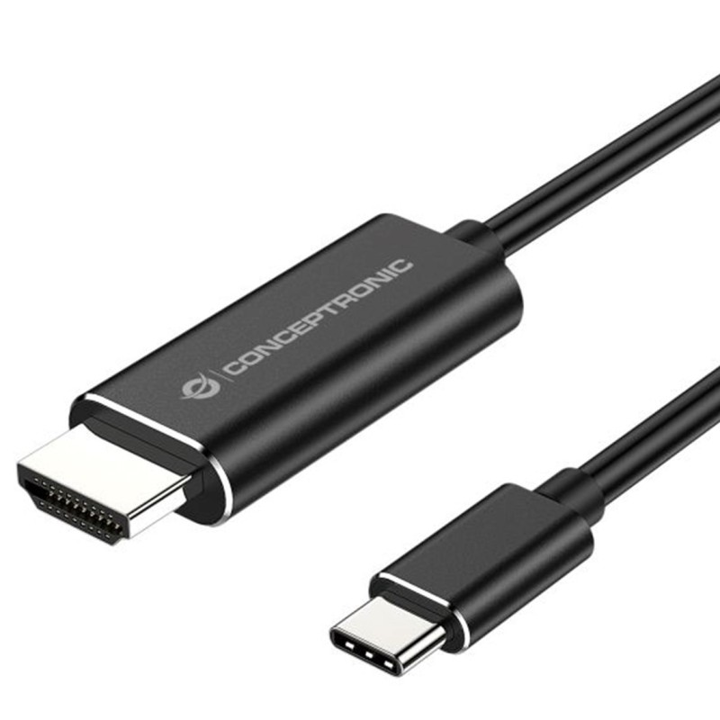 conceptronic adaptador conceptronic usb -  c a hdmi macho - 4k - 30 - 2m