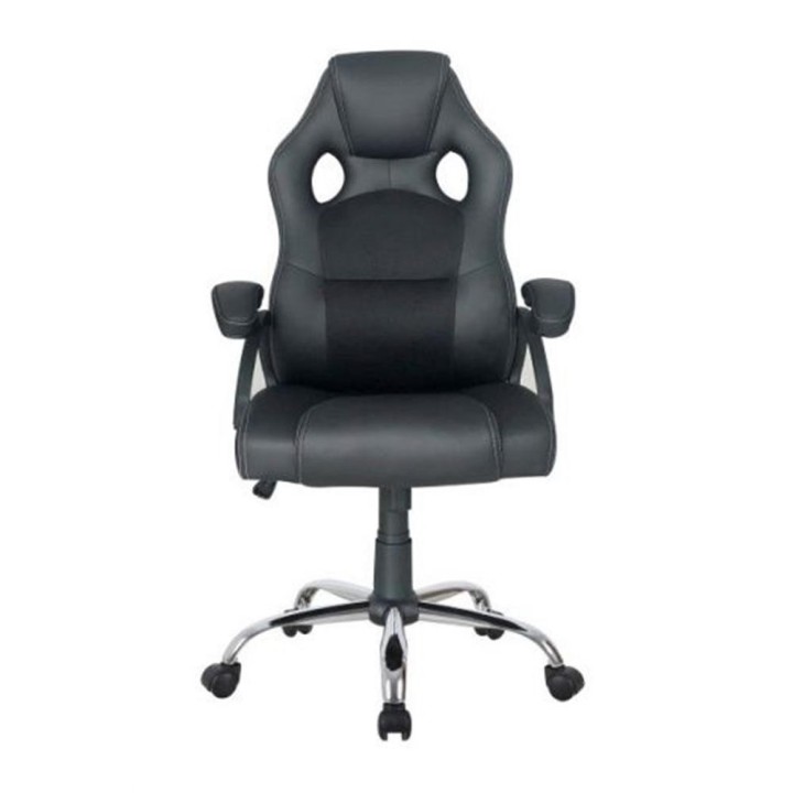 equip silla de oficina equip 651016 negra respaldo acolchado ergonomica