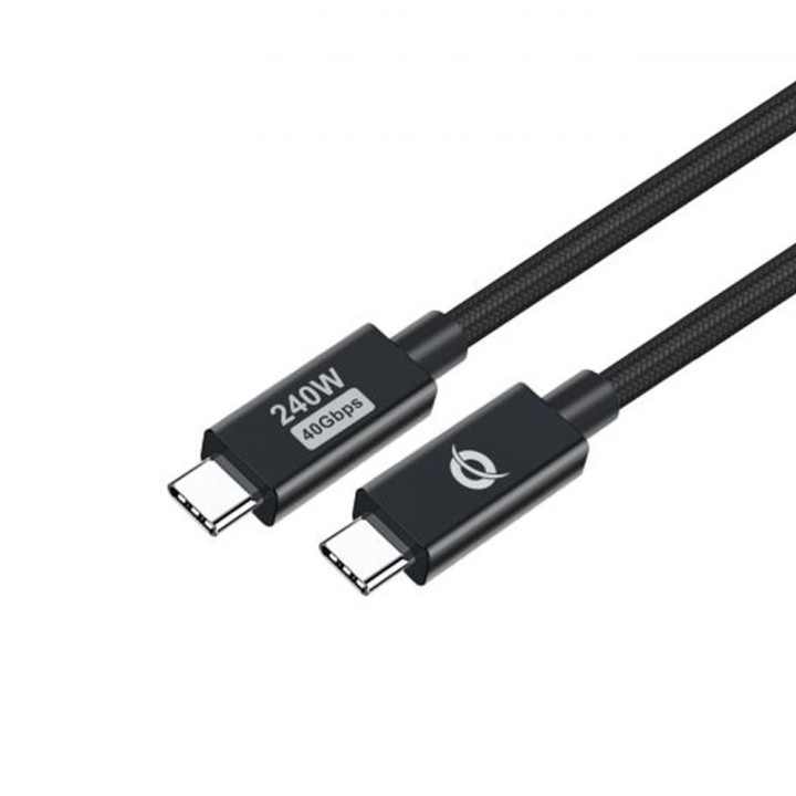 conceptronic cable usb - c conceptronic macho -  macho 1.2m pd 3.1 240w 48v 5a 480mbps e - mark