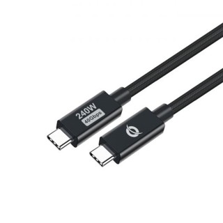 conceptronic cable usb - c conceptronic  macho -  macho 2m usb 4.0 gen 3 240w 48v 5a 40gbps e - mark