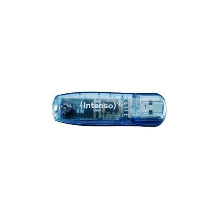 intenso 3502450 lapiz usb rainbow 4gb azul
