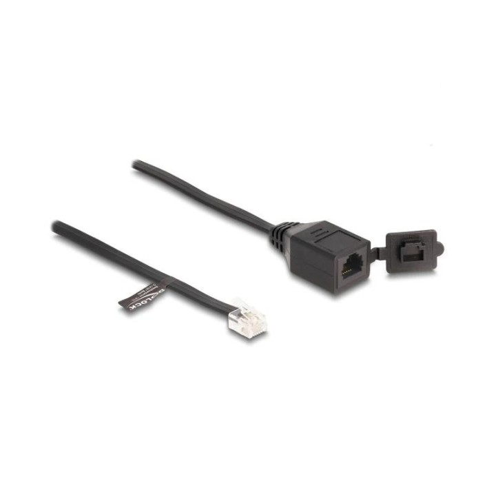 delock cable rj11 macho a rj11 hembra con tapa