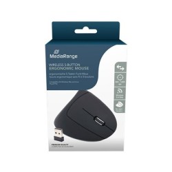 raton optico mediarange mros232 wireless black ergonomico 1600dpi