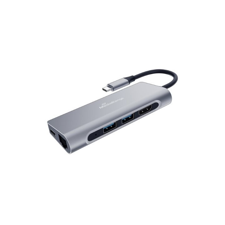 hub mediarange usb-c 7en1 2xusb 3.2 1xhdmi 1xrj45 1xsd 1xusb-c