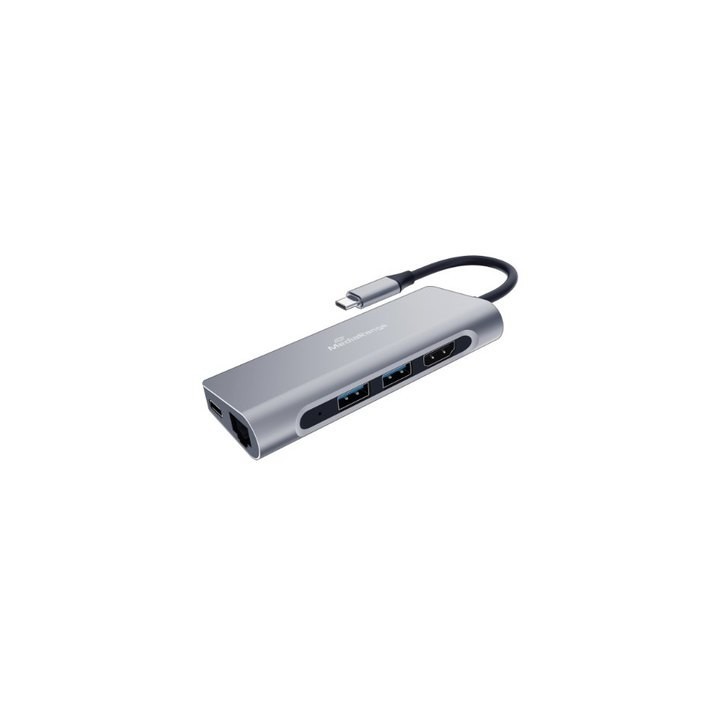 hub mediarange usb-c 7en1 2xusb 3.2 1xhdmi 1xrj45 1xsd 1xusb-c